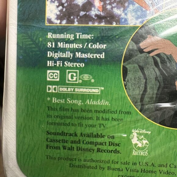 Vintage Disney Pocahontas VHS Tape 1996 Walt Disney Masterpiece Clamshell Movie - Picture 4 of 9